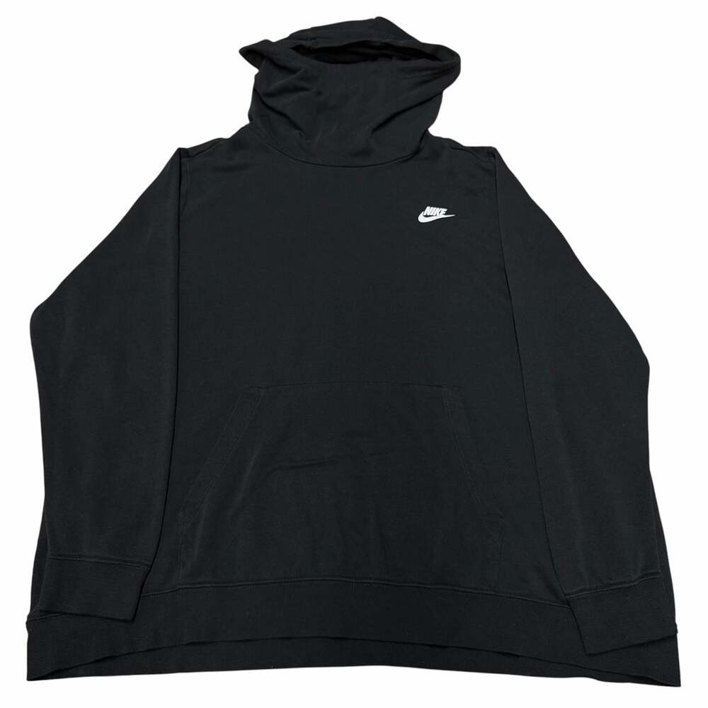 Nike Sportswear Club Fleece Funnel Neck Hoodie Black Size 2XL